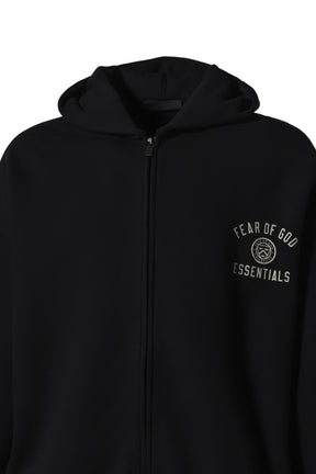 HEAVY FLEECE FULLZIP HOODIE / BLK