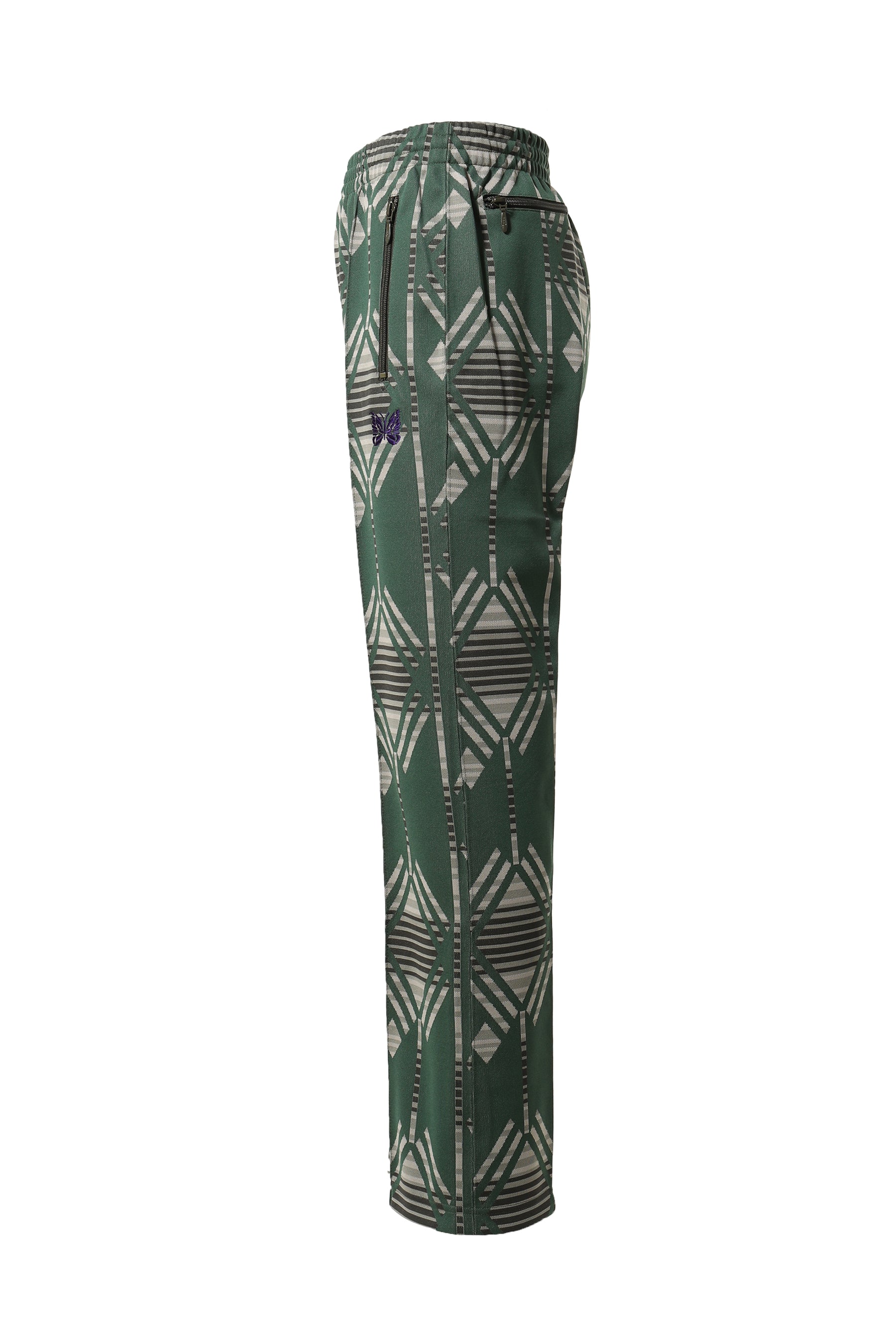 Needles FW23 TRACK PANT - POLY JQ. / NATIVE -NUBIAN