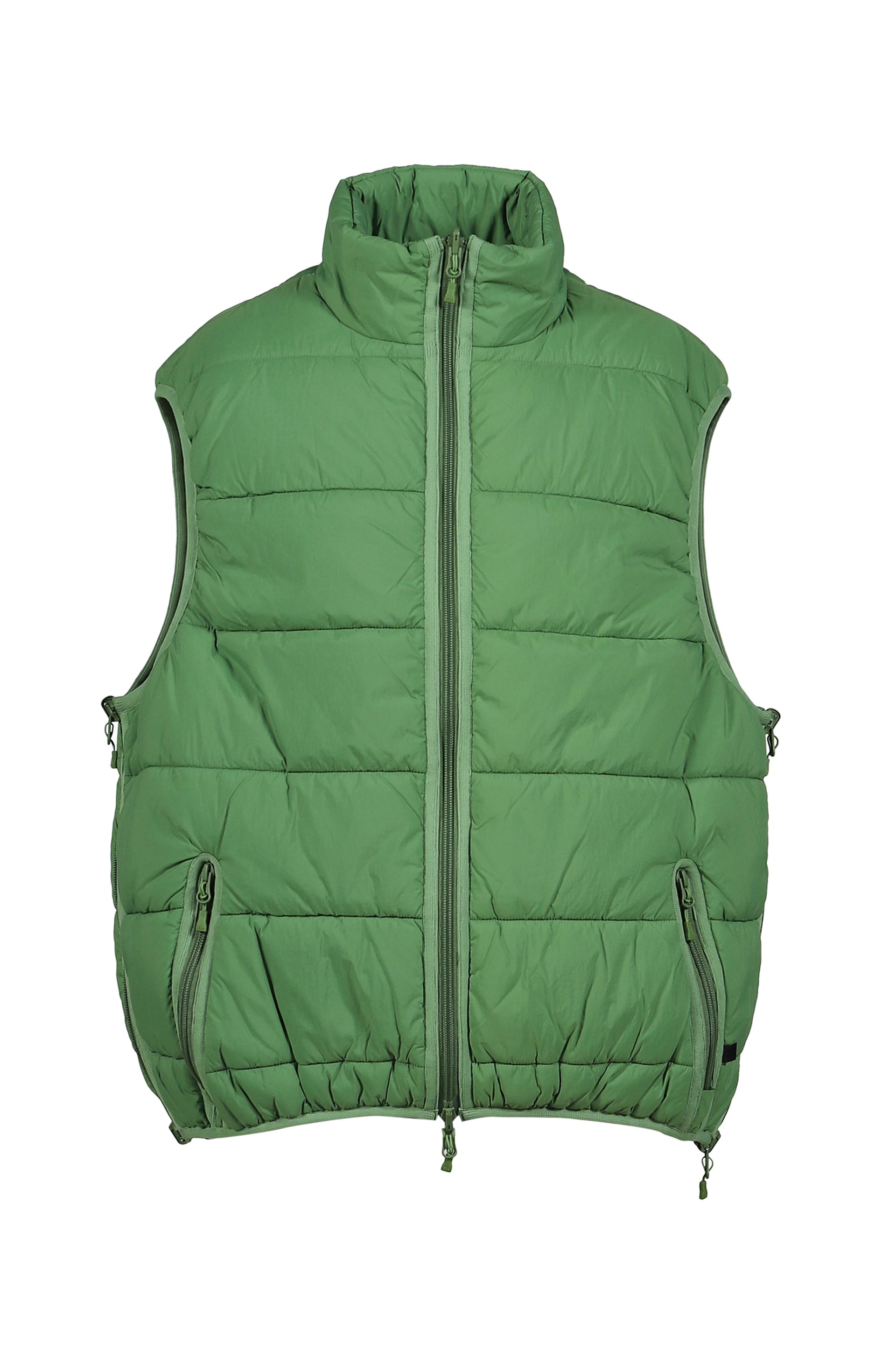 TECH REVERSIBLE CLIMBERS PUFF VEST / GRN BLK