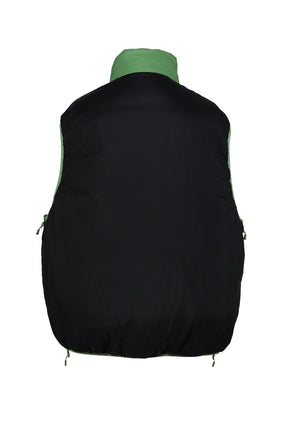 TECH REVERSIBLE CLIMBERS PUFF VEST / GRN BLK