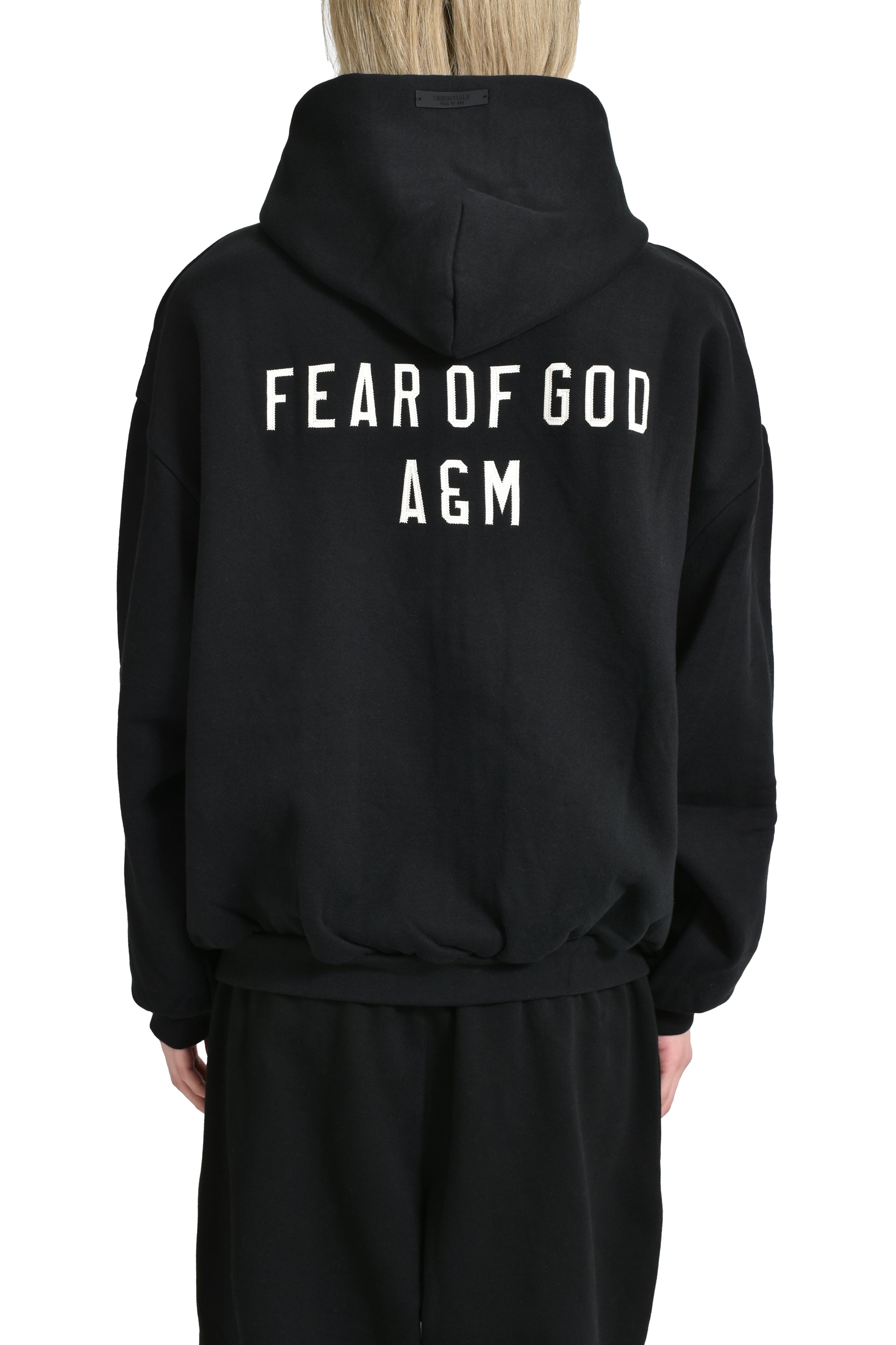 ESSENTIALS HEAVY FLEECE FULLZIP HOODIE / BLK