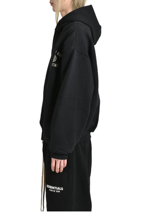 HEAVY FLEECE FULLZIP HOODIE / BLK