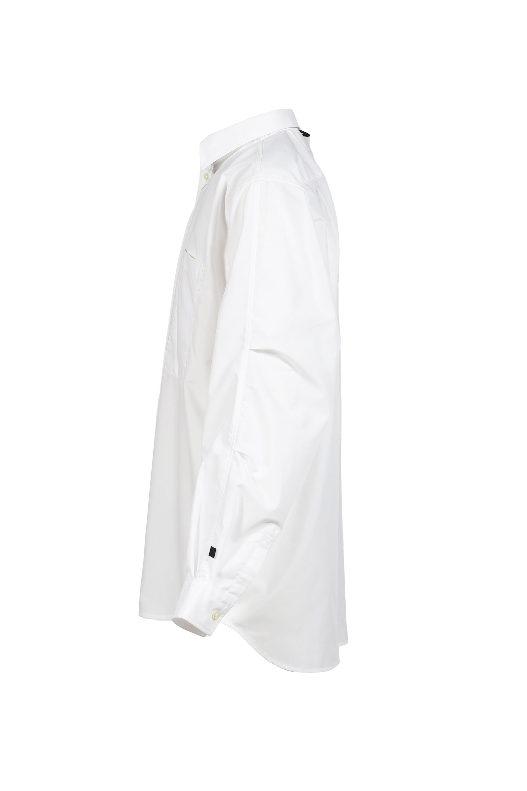 TECH REGULAR COLLAR SHIRT L/S SOLID / WHT