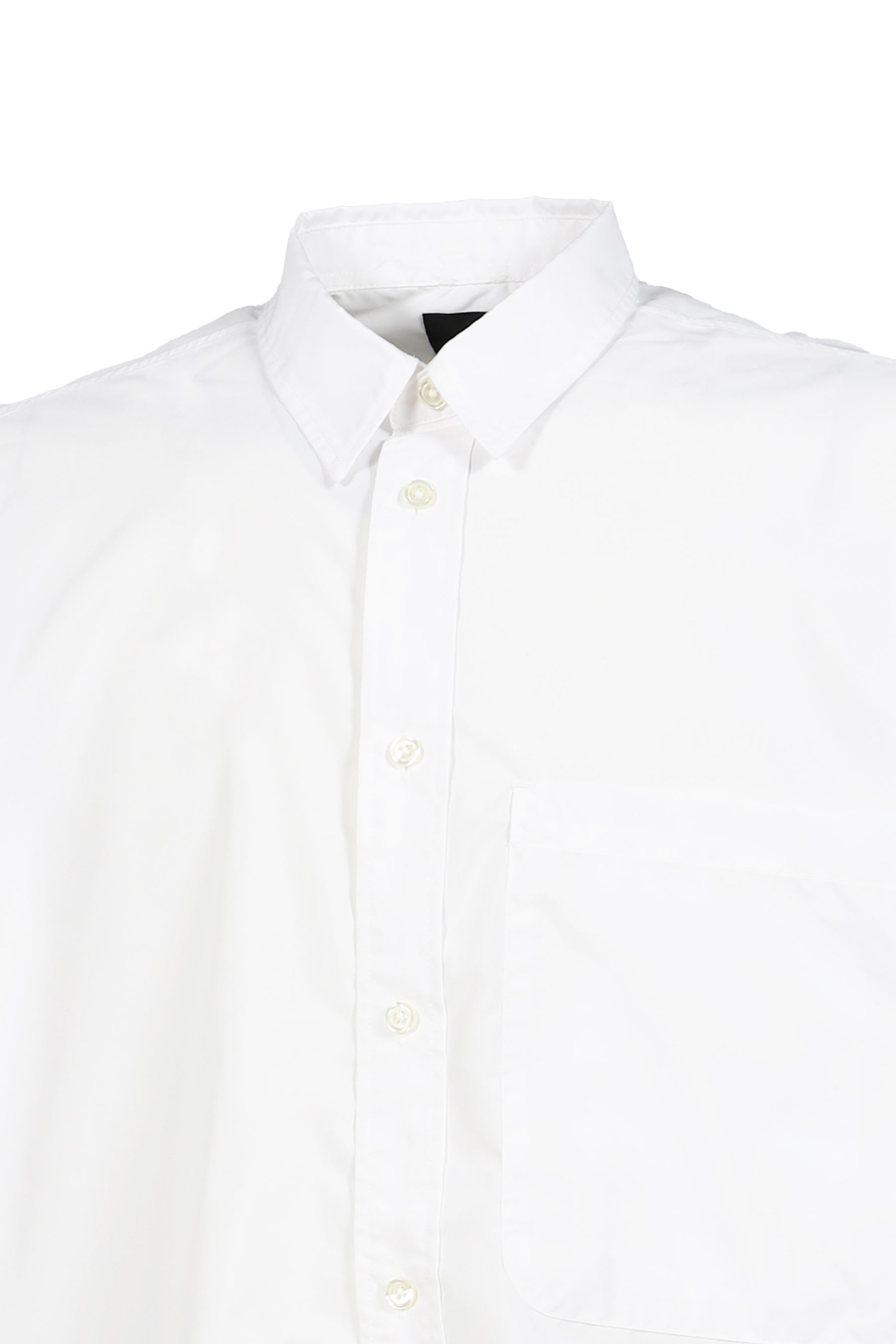 TECH REGULAR COLLAR SHIRT L/S SOLID / WHT