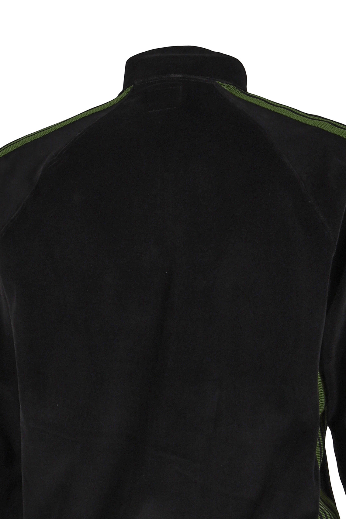 RIB COLLAR TRACK JACKET - C/PE VELOUR / BLK 
