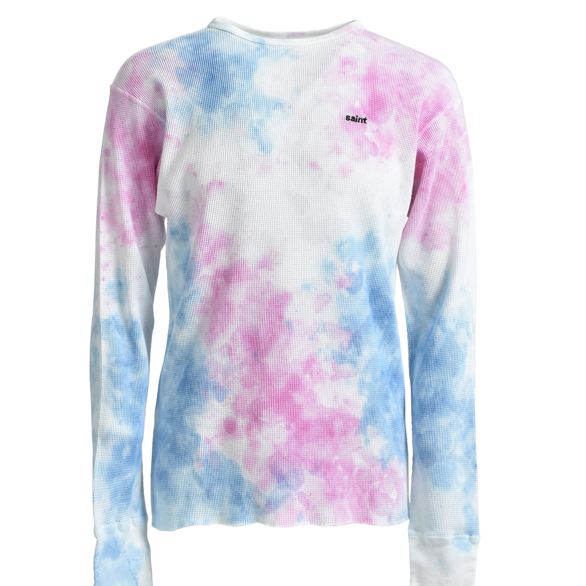 SAINT M×××××× LS THARMAL TEE XL SAINT Mxxxxxx セント マイケル SS25 LS THARMAL TEE / TIE DYE - NUBIAN