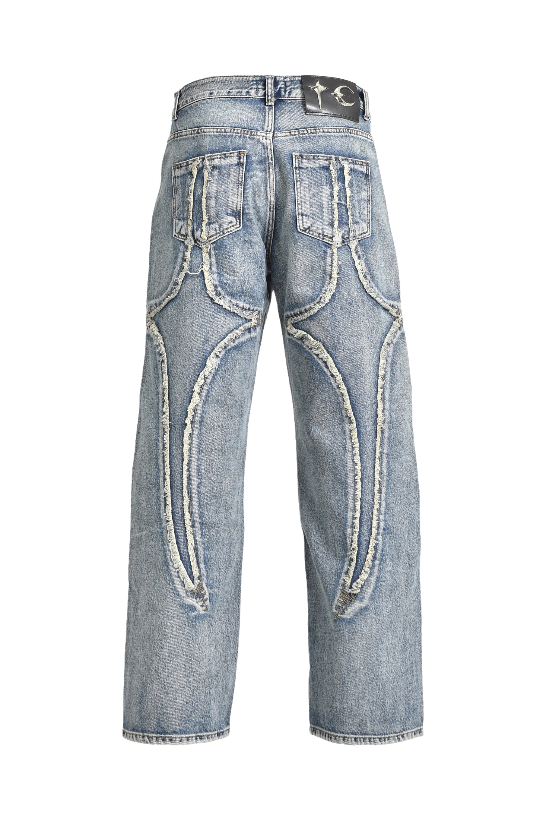 TRIBAL DENIM PANTS / BLU