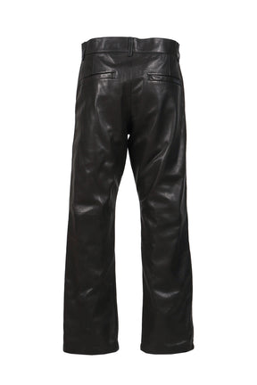 LEATHER PANTS / BLACK 