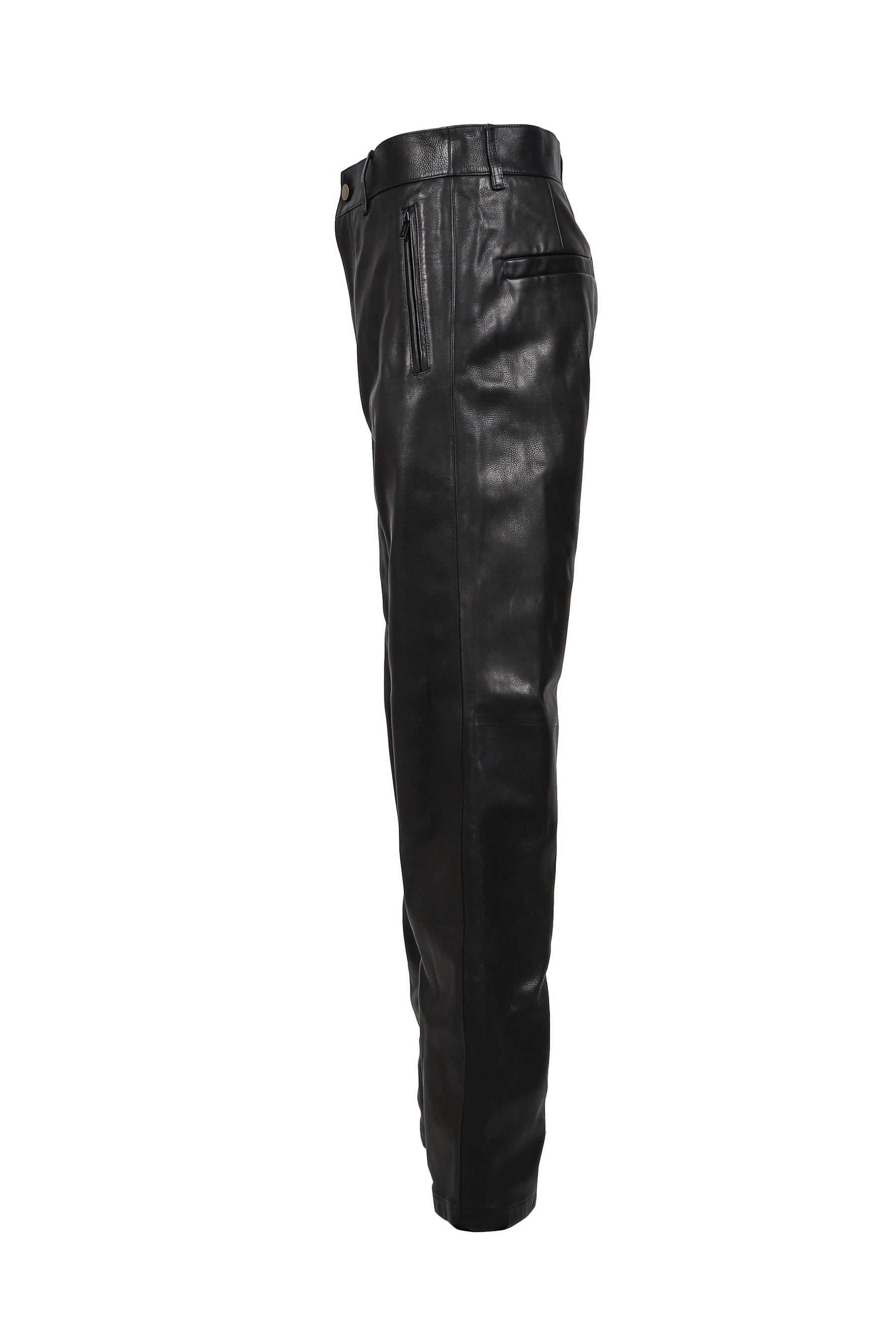 LEATHER PANTS / BLACK 