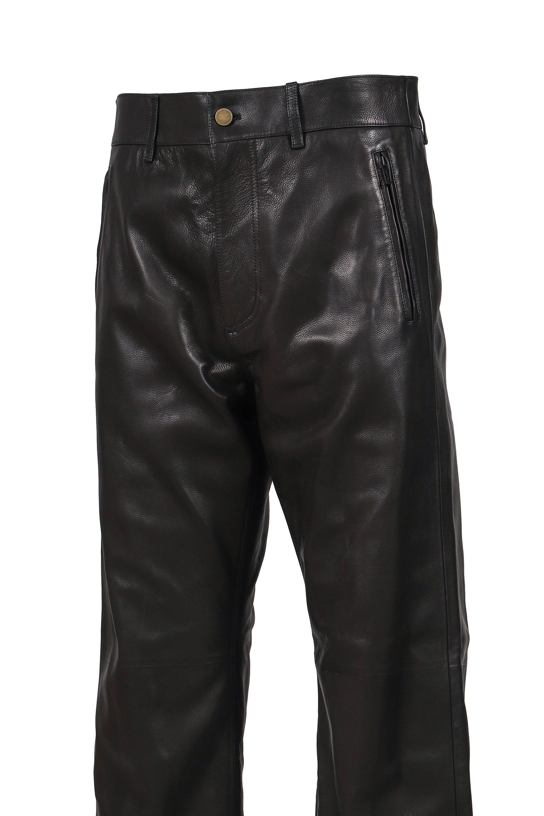 LEATHER PANTS / BLACK 