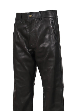 LEATHER PANTS / BLACK 