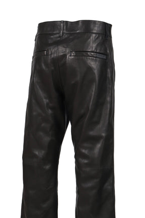 LEATHER PANTS / BLACK 