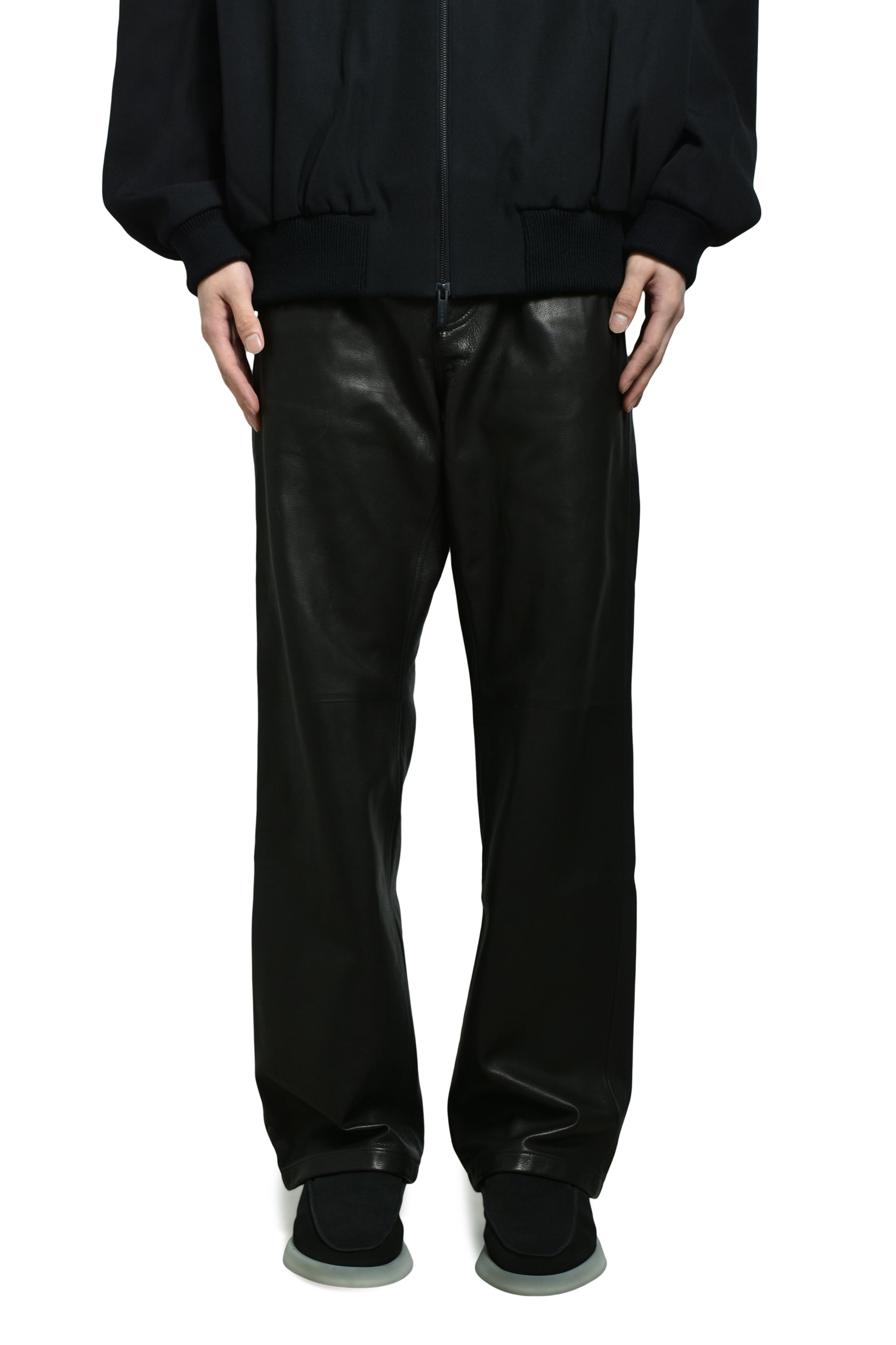 LEATHER PANT / BLK
