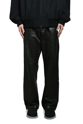 LEATHER PANTS / BLACK 