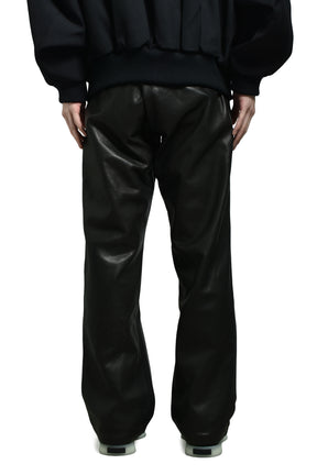 LEATHER PANTS / BLACK 