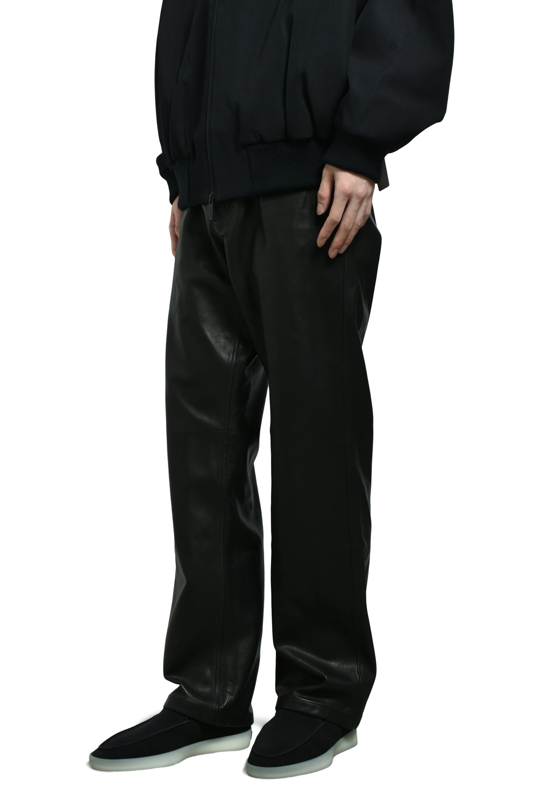 LEATHER PANTS / BLACK 