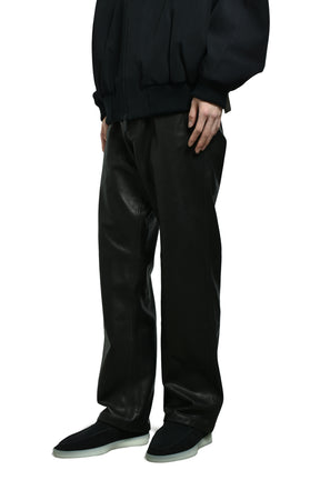 LEATHER PANTS / BLACK 