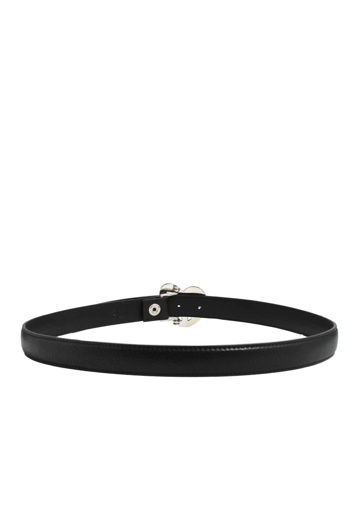 LEATHER BELT BLK