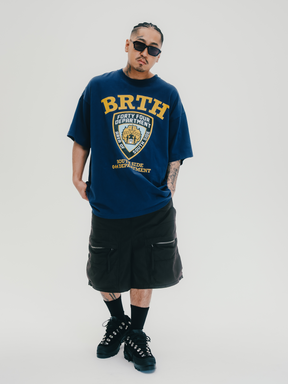 BREATH NEWRICH BIG CARGO SHORTS / NYLON BLK