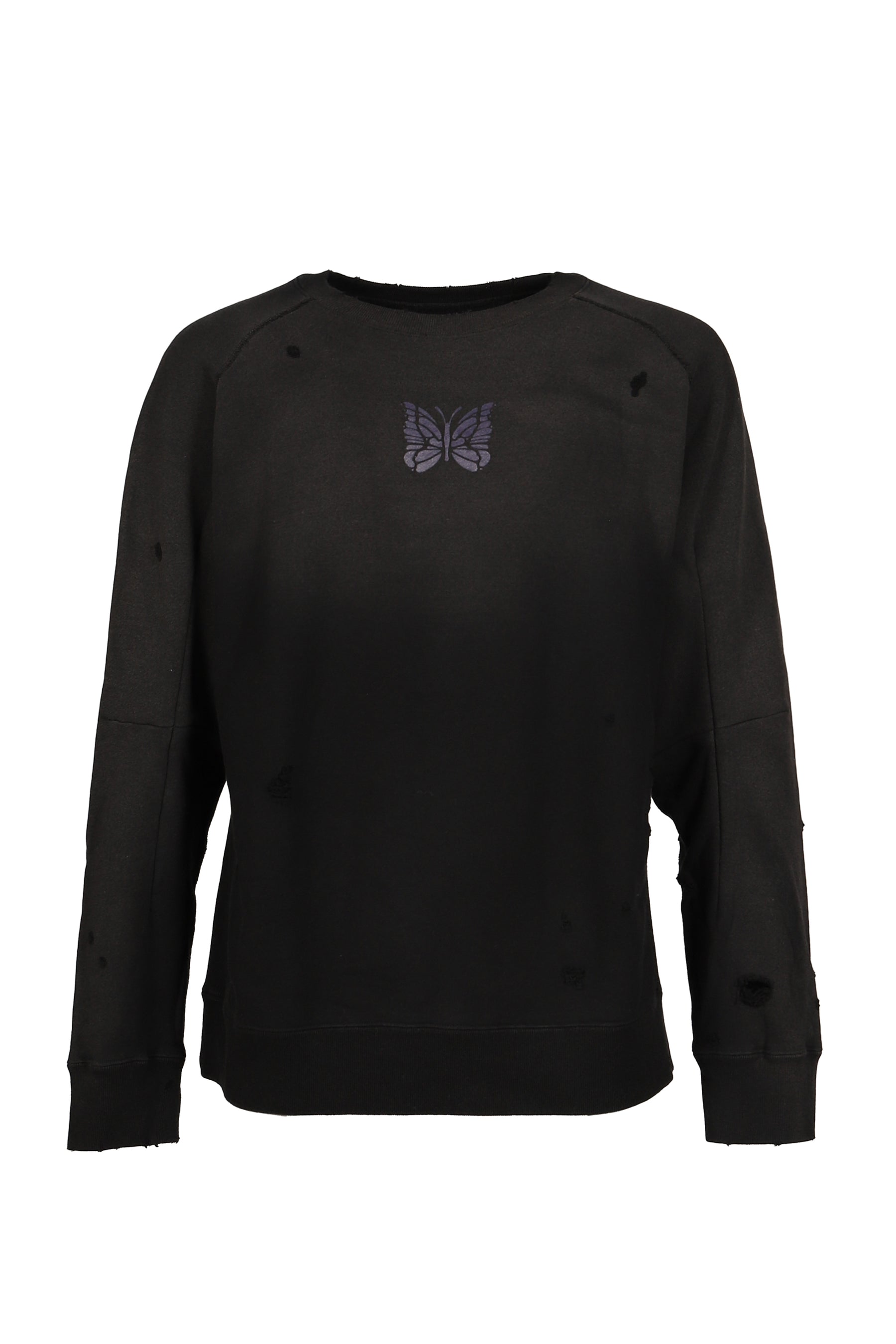 DECONSTRUCTED SWEAT SHIRT / BLK