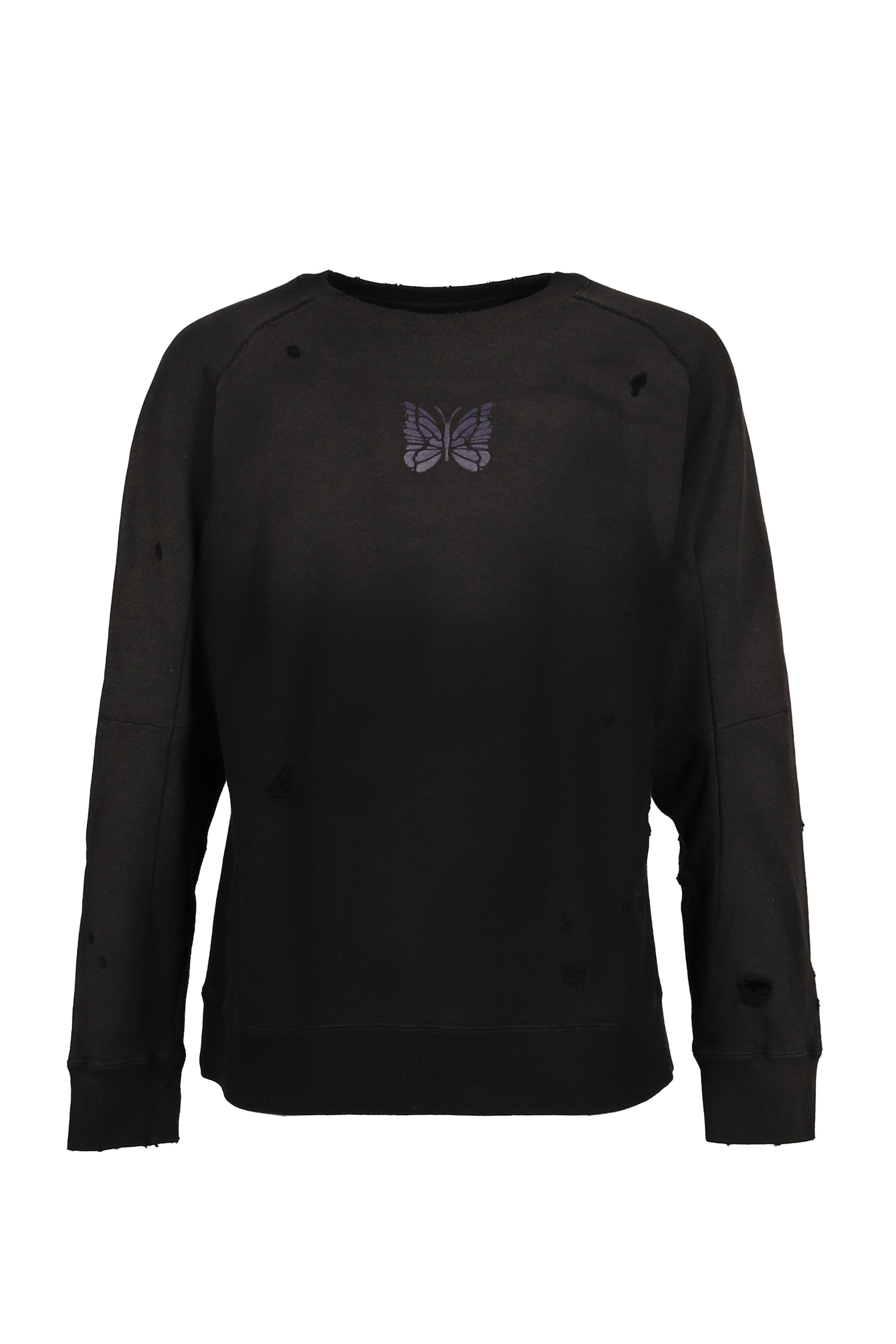 DECONSTRUCTED SWEAT SHIRT / BLK