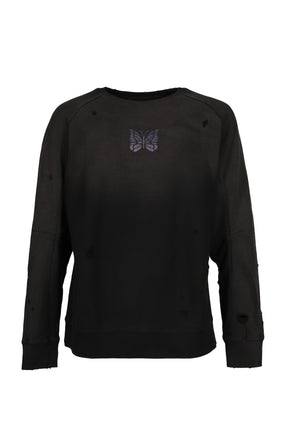 DECONSTRUCTED SWEAT SHIRT / BLK