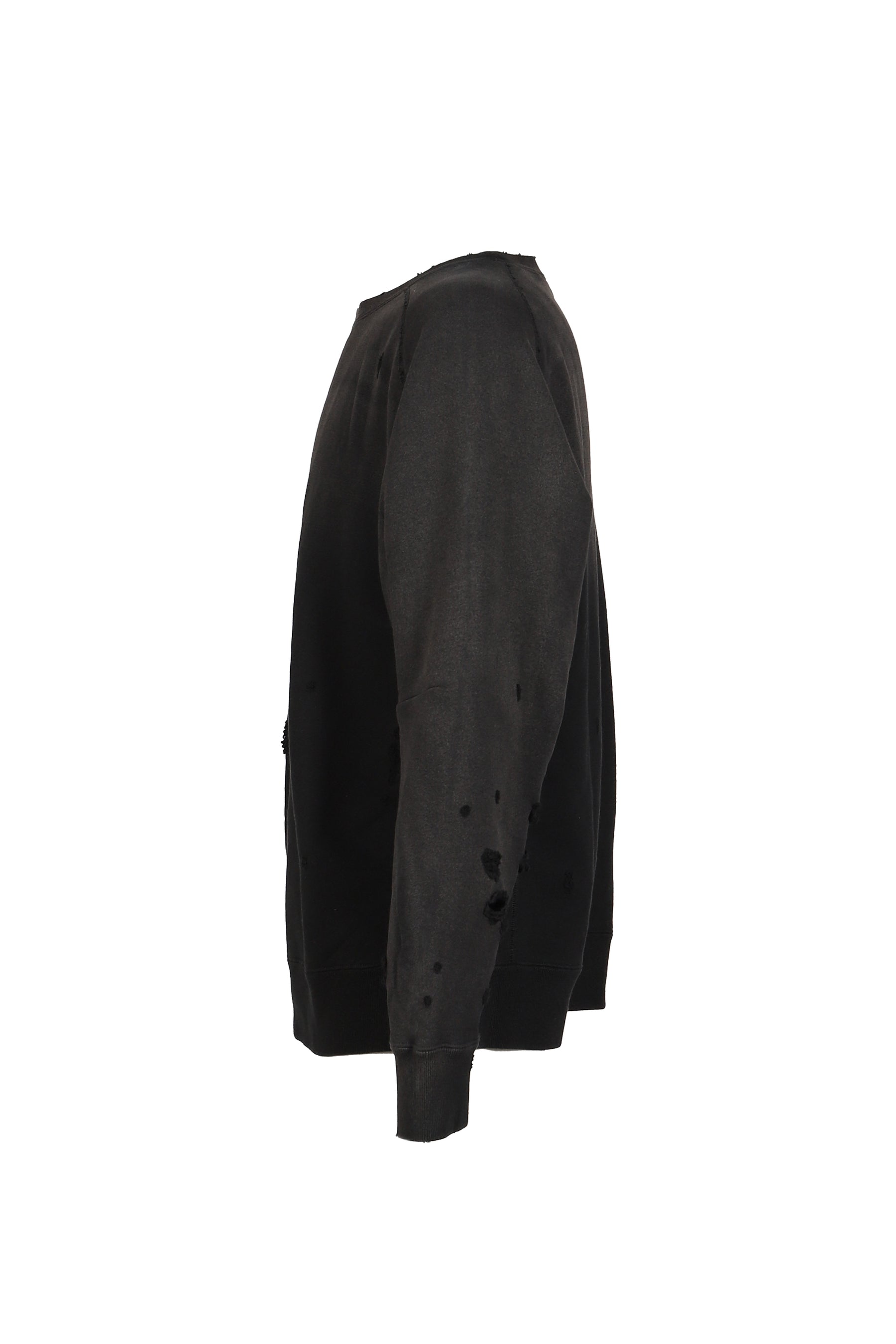 DECONSTRUCTED SWEAT SHIRT / BLK