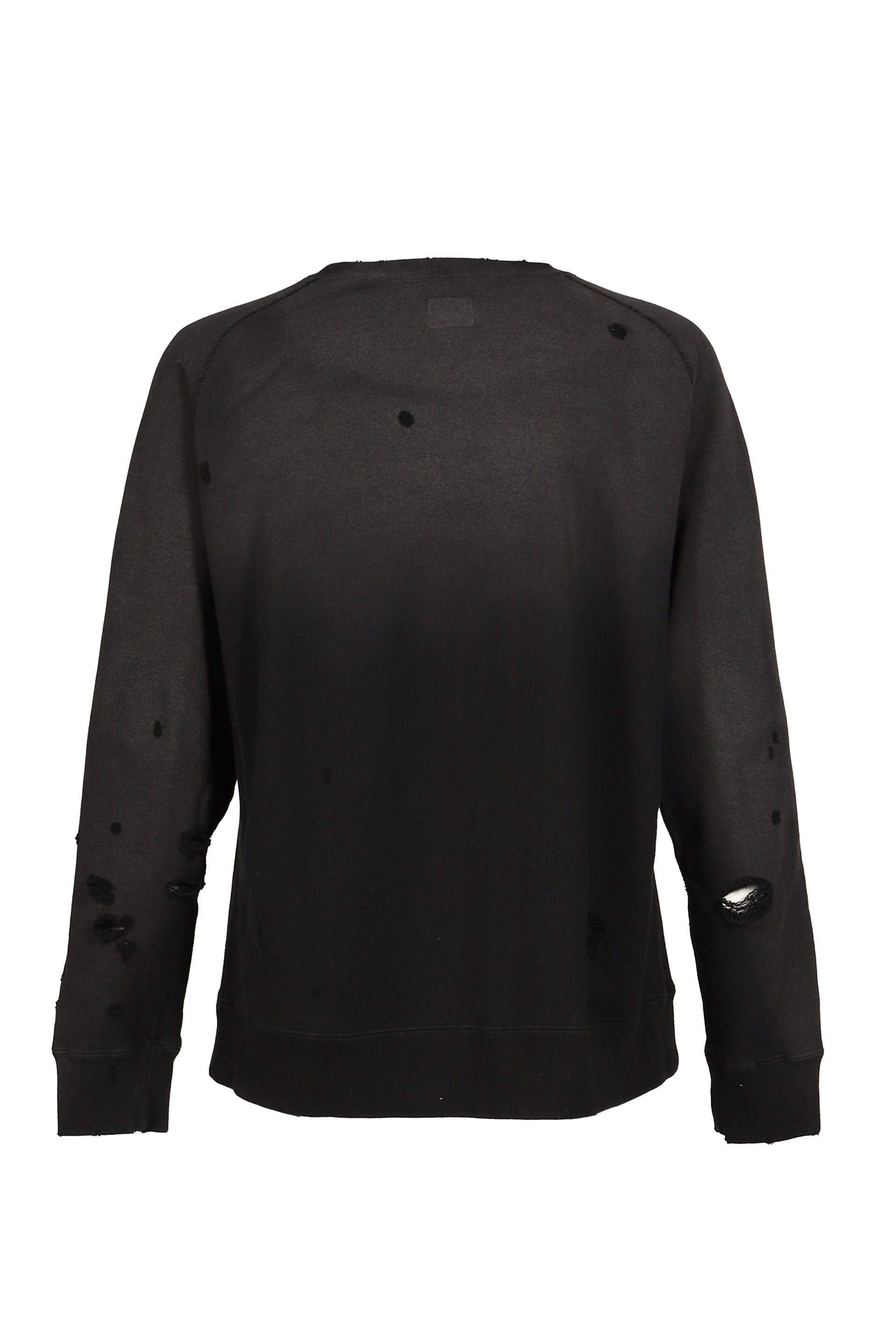 DECONSTRUCTED SWEAT SHIRT / BLK