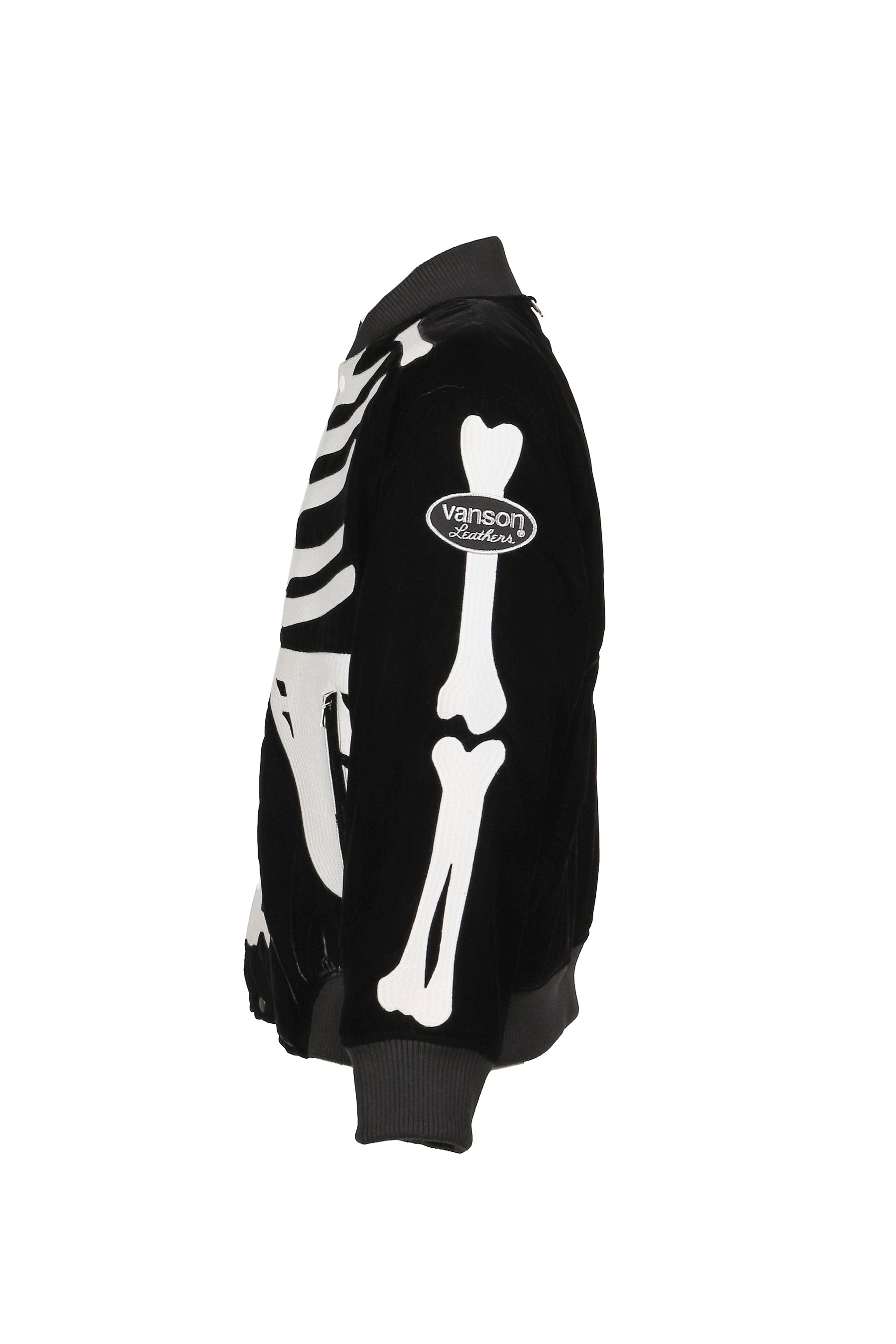 MASTERMIND WORLD × VANSON Collaboration Bones Bomber Jacket