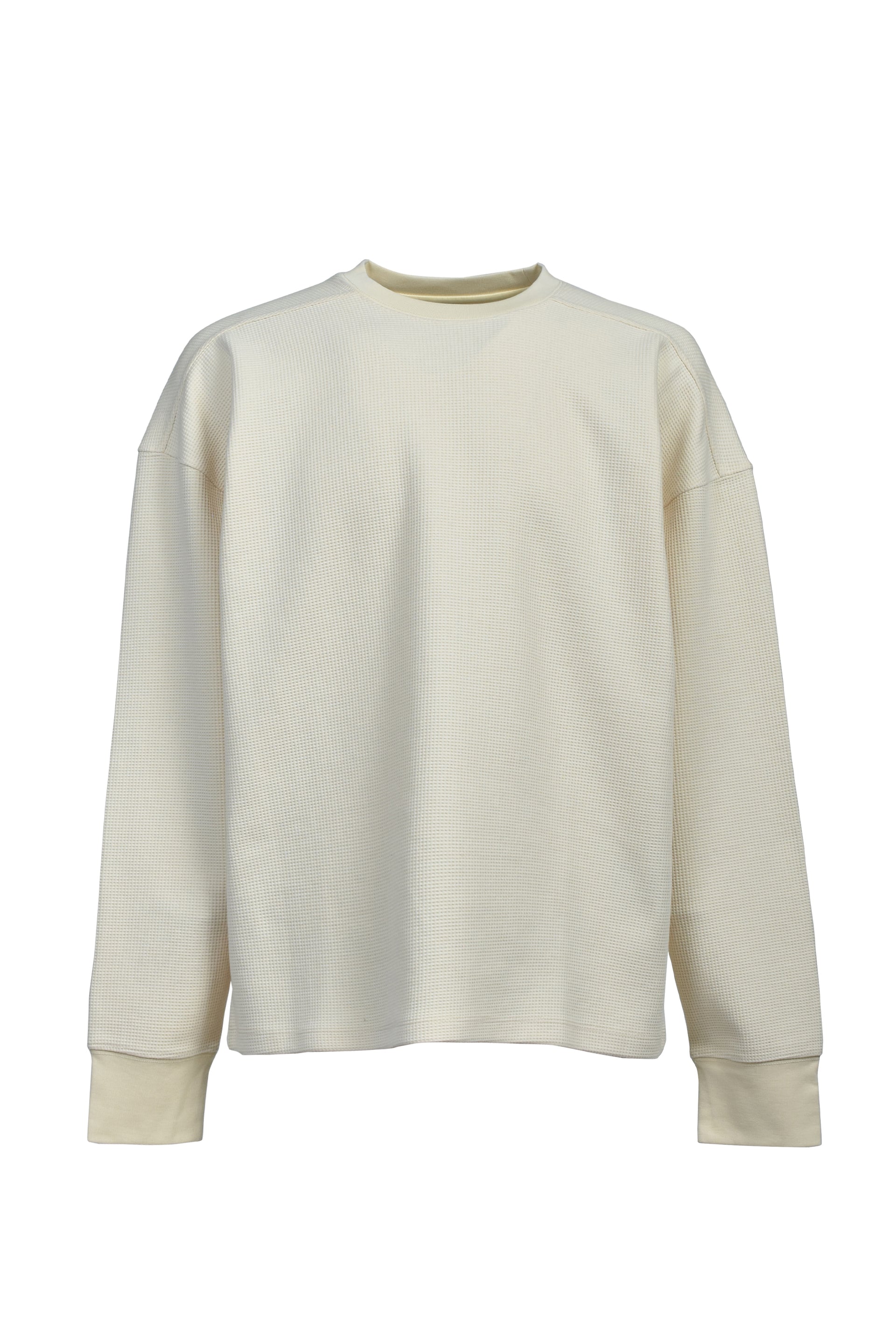 NEW RICH WAFFLE LS TEE TYPE-2 / CRE