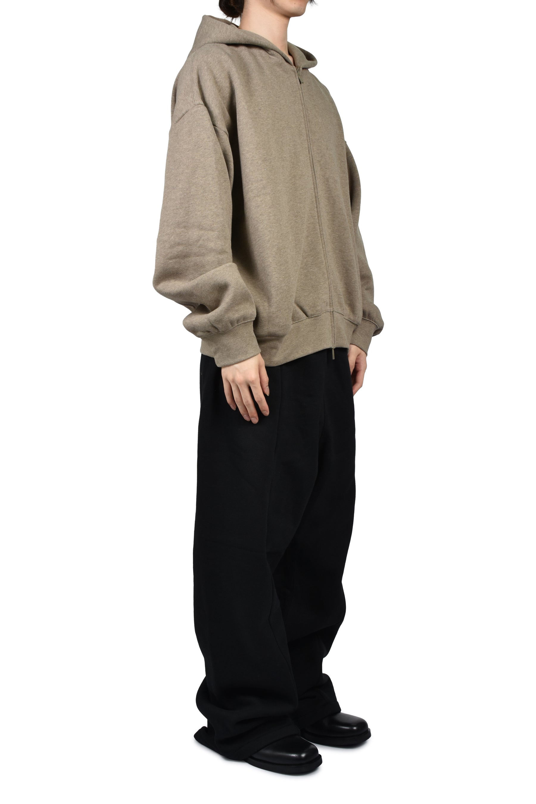 CLASSIC FIT FLEECE ZIP-UP HOODIE / HOMESTEAD HEATHER