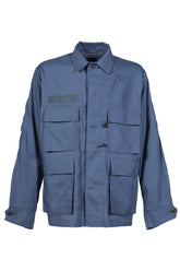 TECH MULTI FISHING POCKET MIL BDU SHIRT L/S / SMOKE BLU