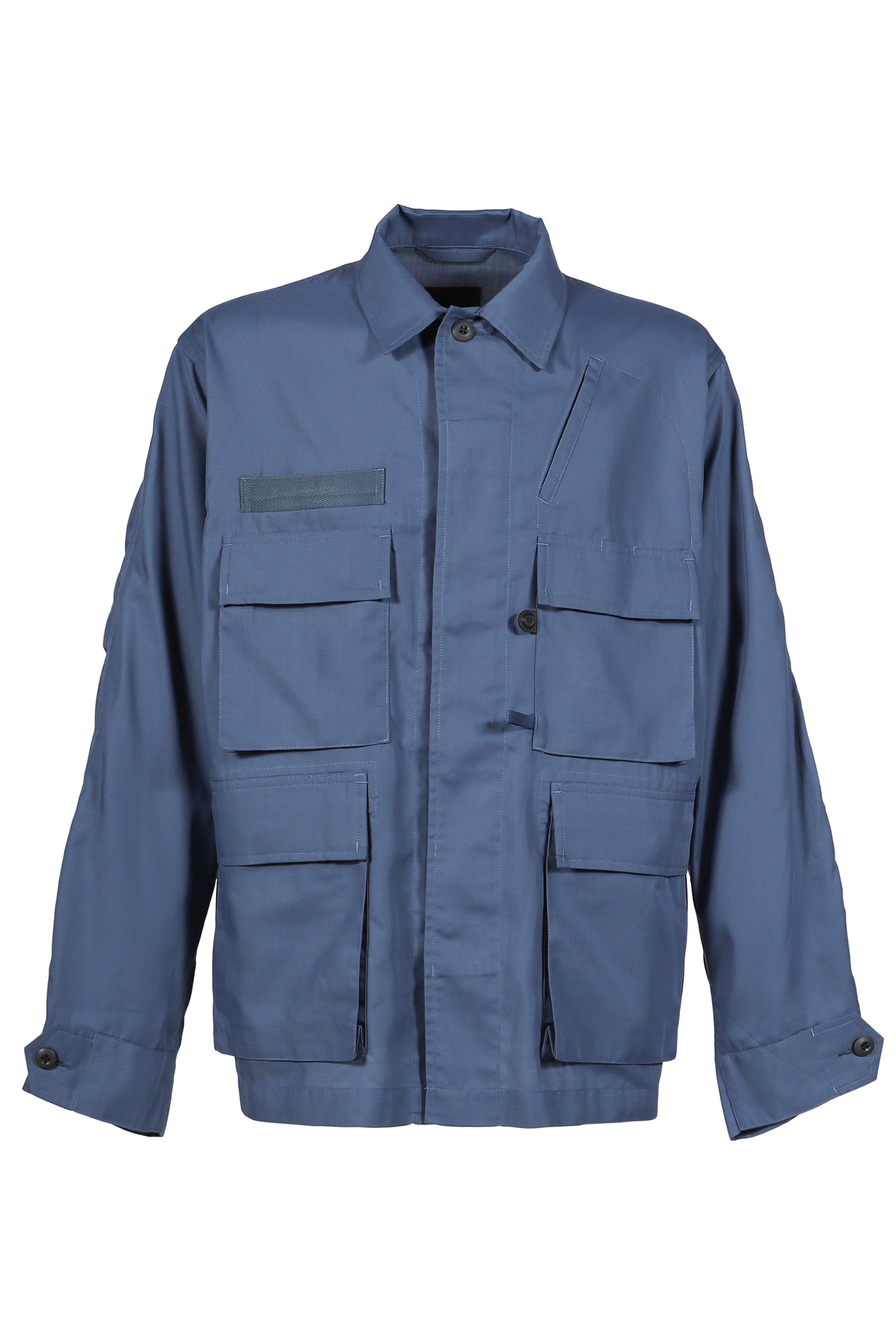 TECH MULTI FISHING POCKET MIL BDU SHIRT L/S / SMOKE BLU