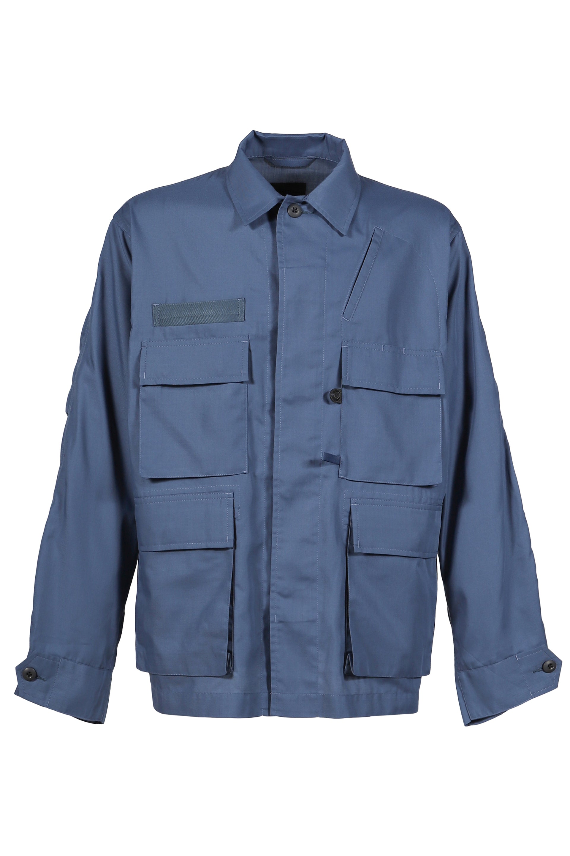 TECH MULTI FISHING POCKET MIL BDU SHIRT L/S / SMOKE BLU