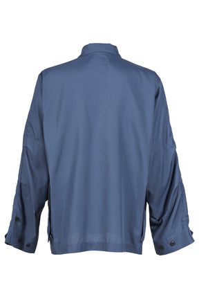 TECH MULTI FISHING POCKET MIL BDU SHIRT L/S / SMOKE BLU