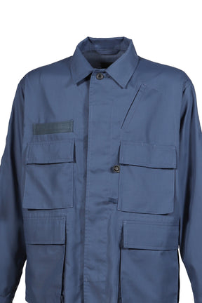 TECH MULTI FISHING POCKET MIL BDU SHIRT L/S / SMOKE BLU