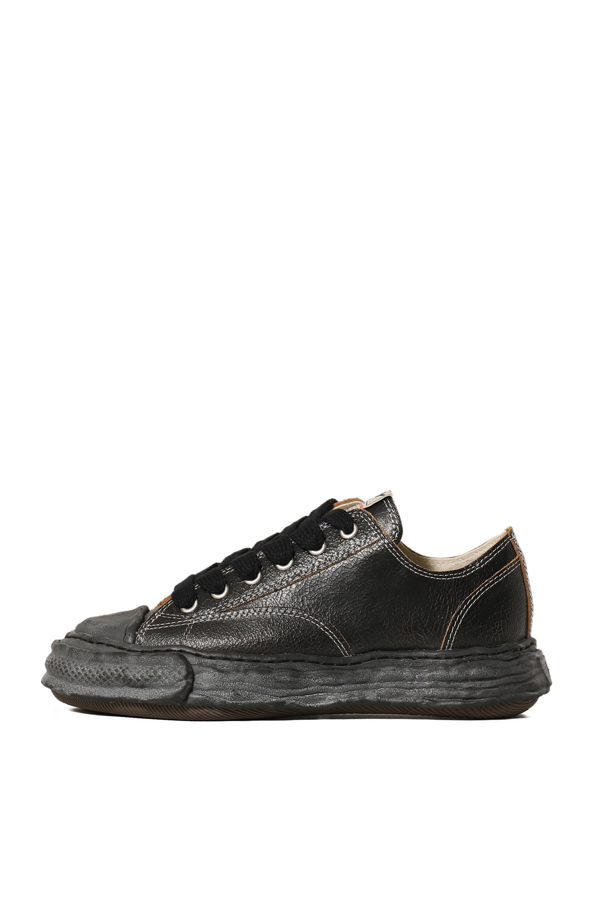 PETERSON 23 LOW CRAKING LEATHER / BLK BLK