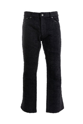 KAMIYA FW23 WAVE DENIM PANTS / BLK -NUBIAN