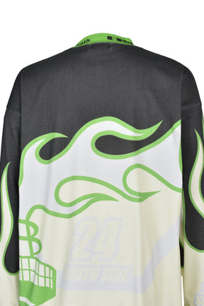 RACING LS TEE / BLK×GRN