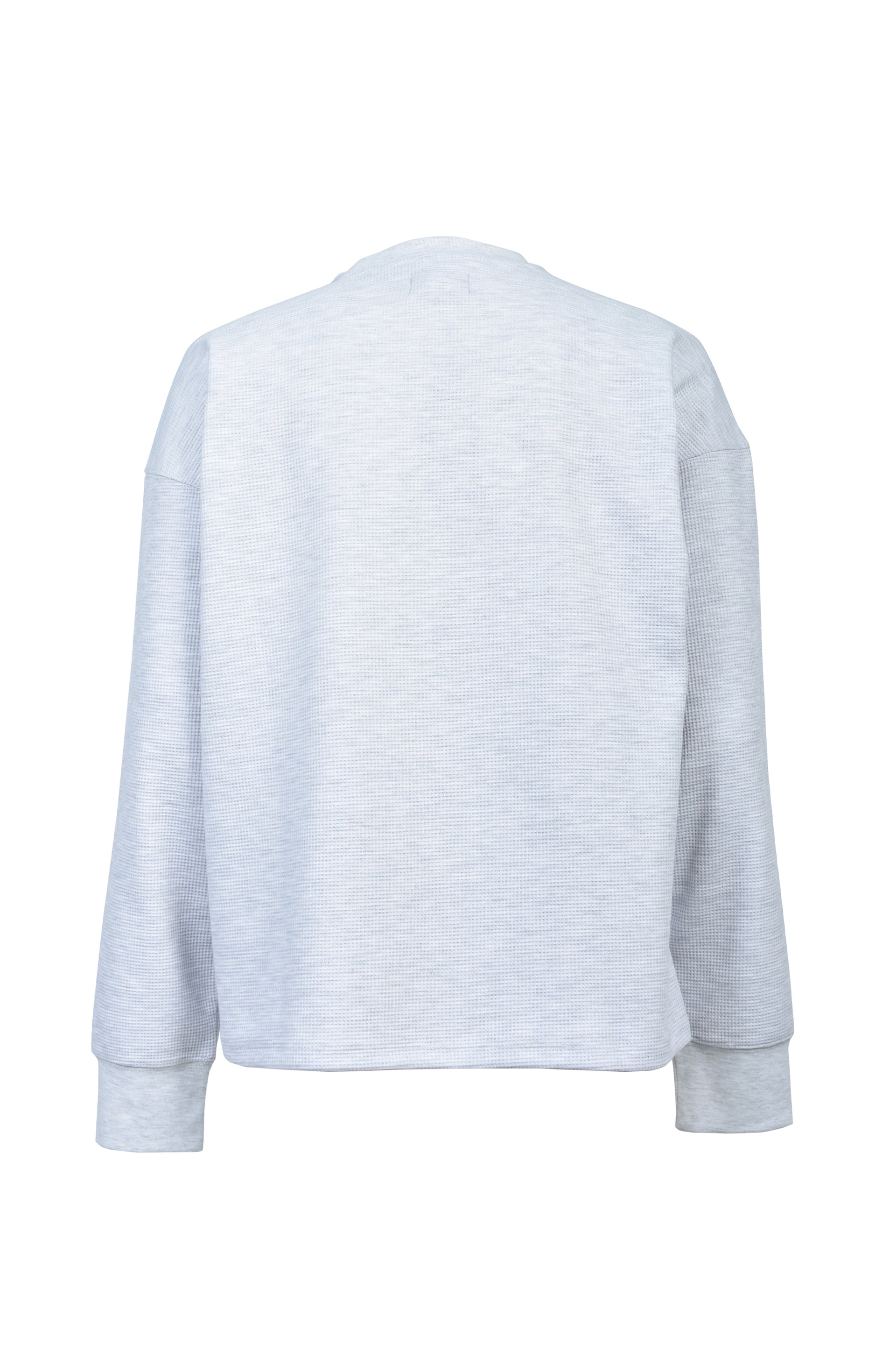 NEW RICH WAFFLE LS TEE TYPE-2 / GRY
