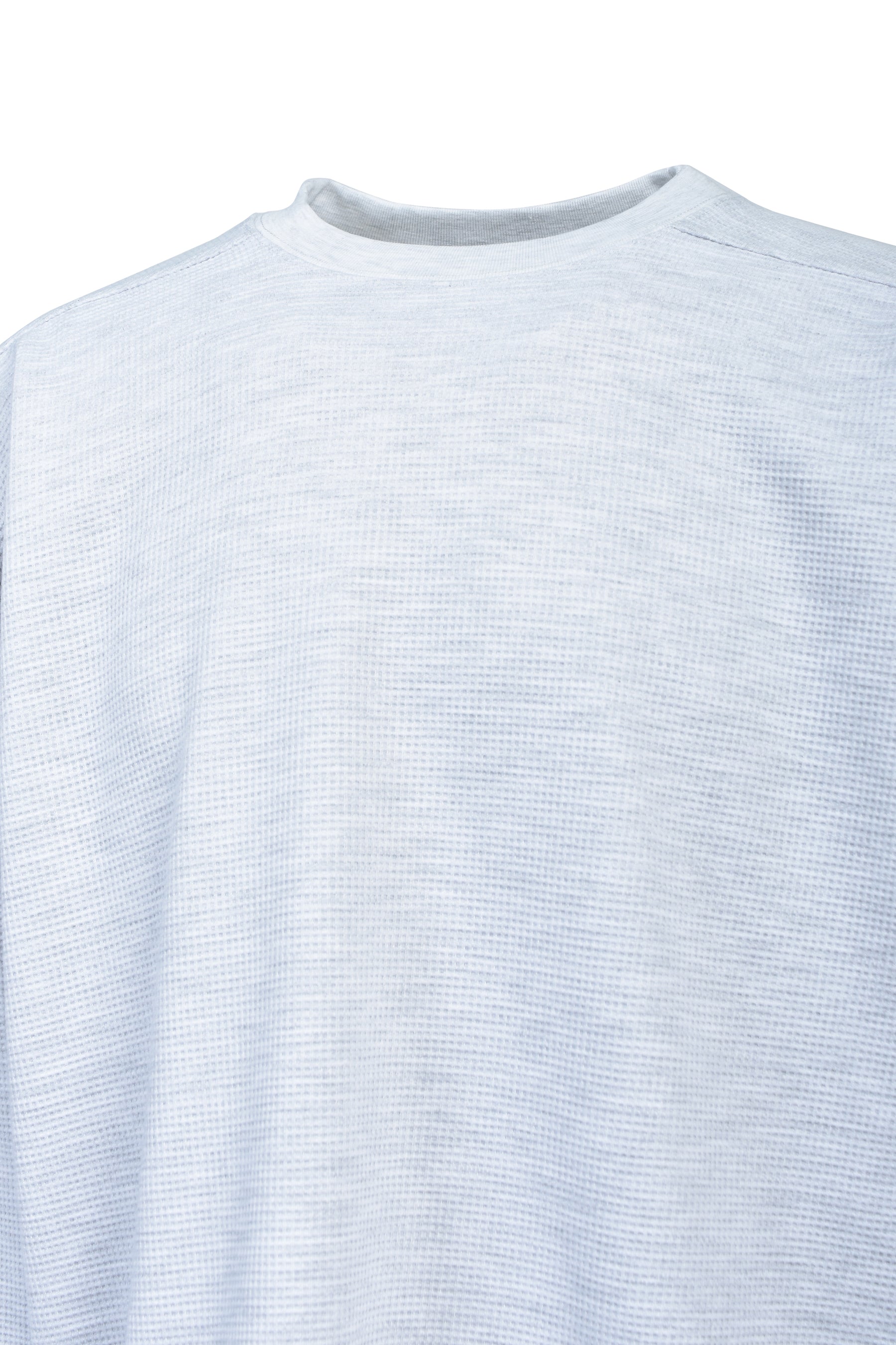 NEW RICH WAFFLE LS TEE TYPE-2 / GRY