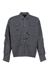 TECH MULTI FISHING POCKET SHIRT L/S / BLK