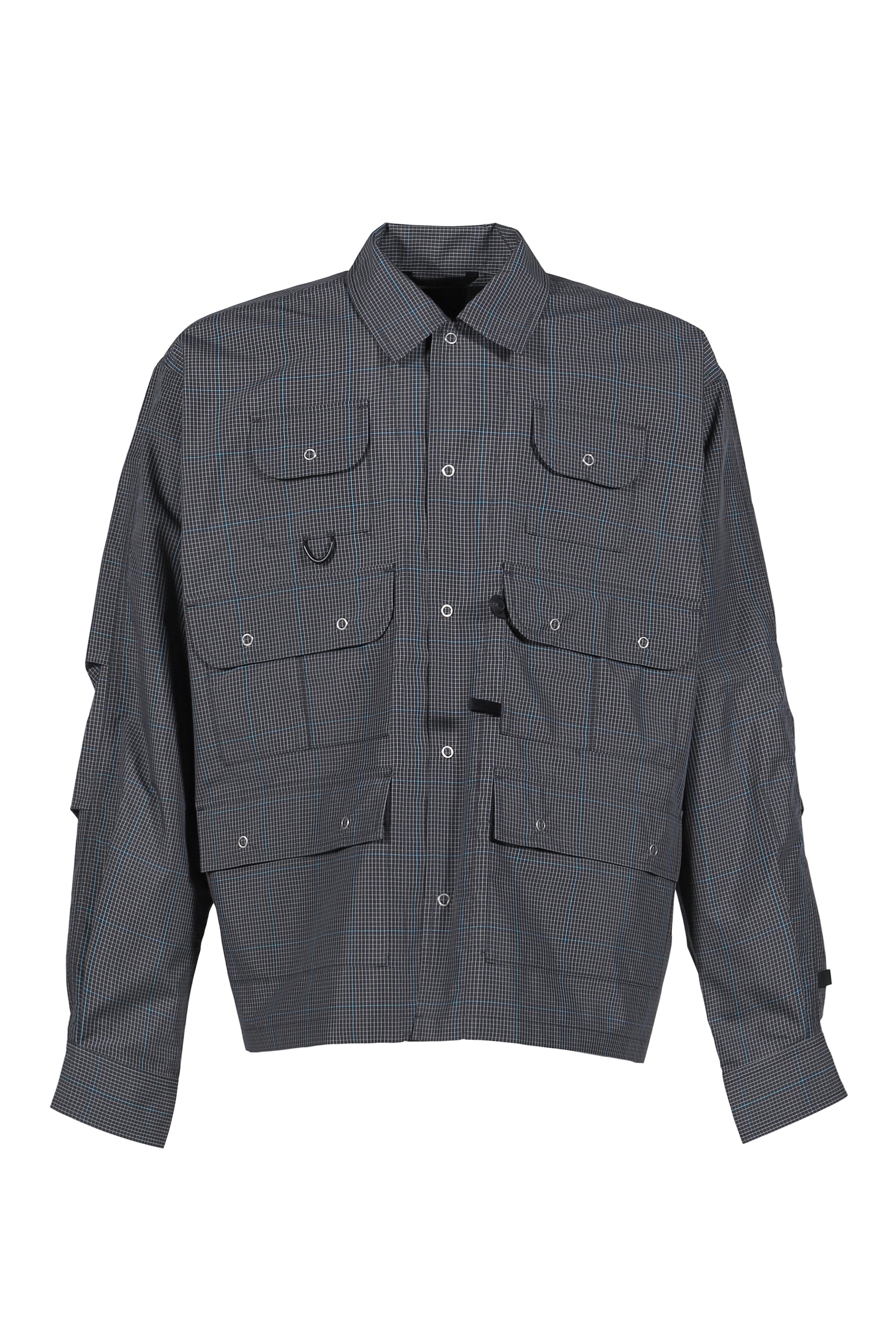 TECH MULTI FISHING POCKET SHIRT L/S / BLK