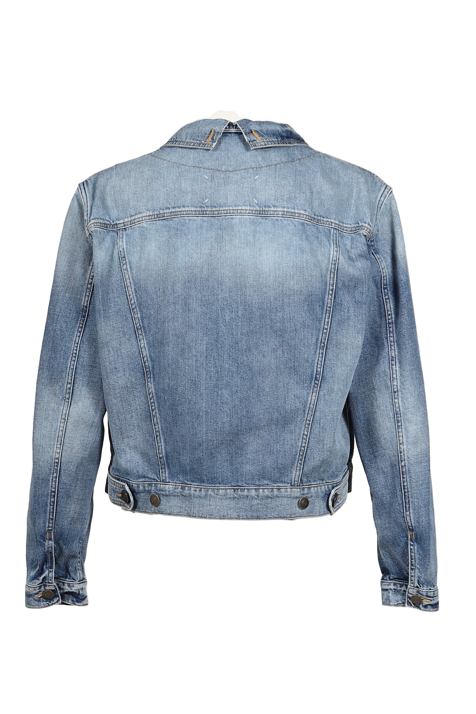 FOLDABLE COLLAR DENIM JACKET / BLU DENIM VINTAGE