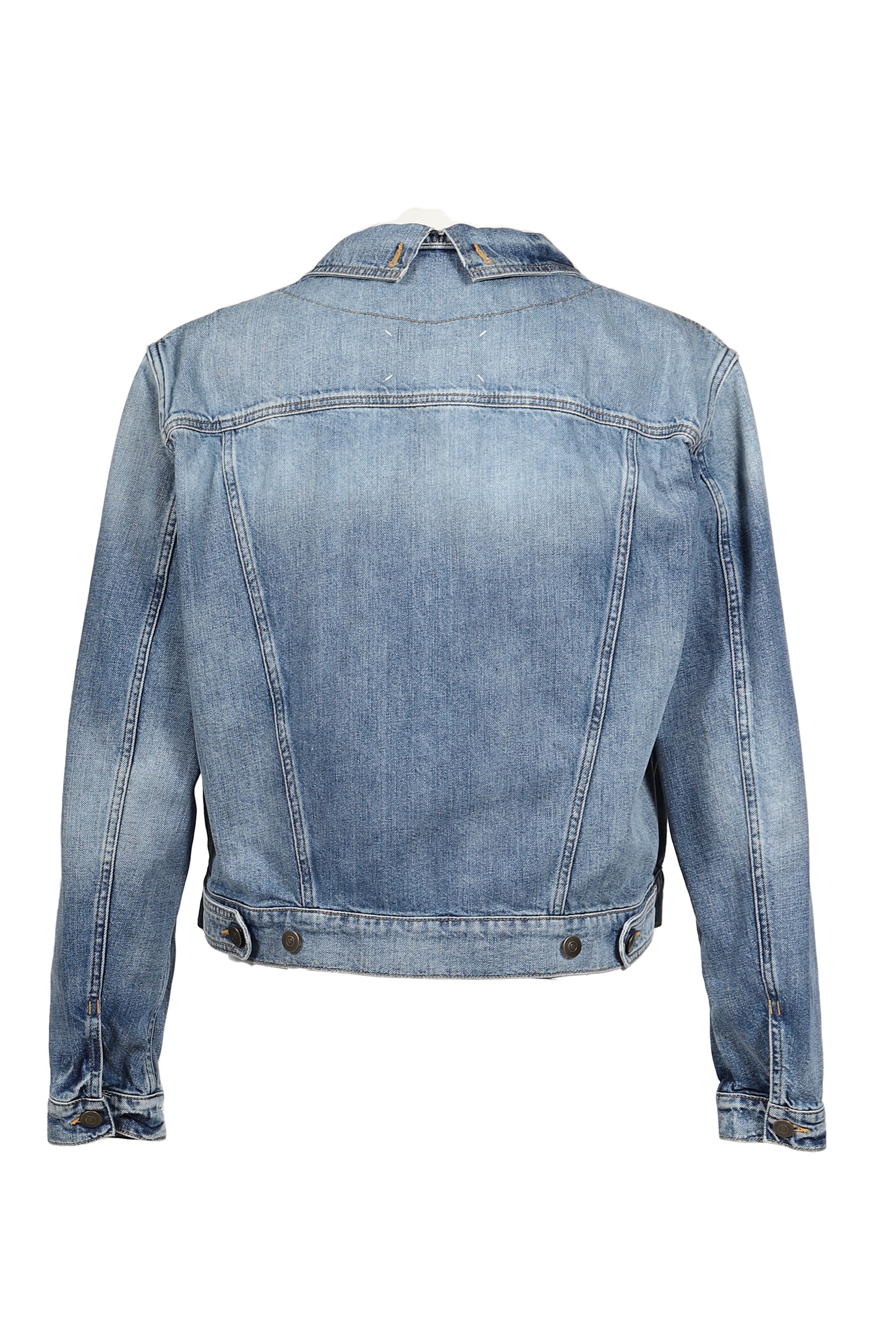 FOLDABLE COLLAR DENIM JACKET / BLU DENIM VINTAGE