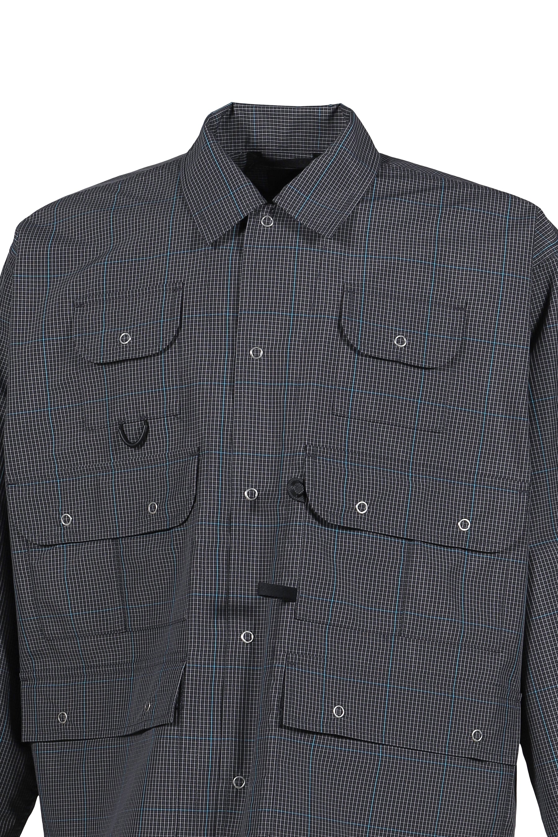 TECH MULTI FISHING POCKET SHIRT L/S / BLK
