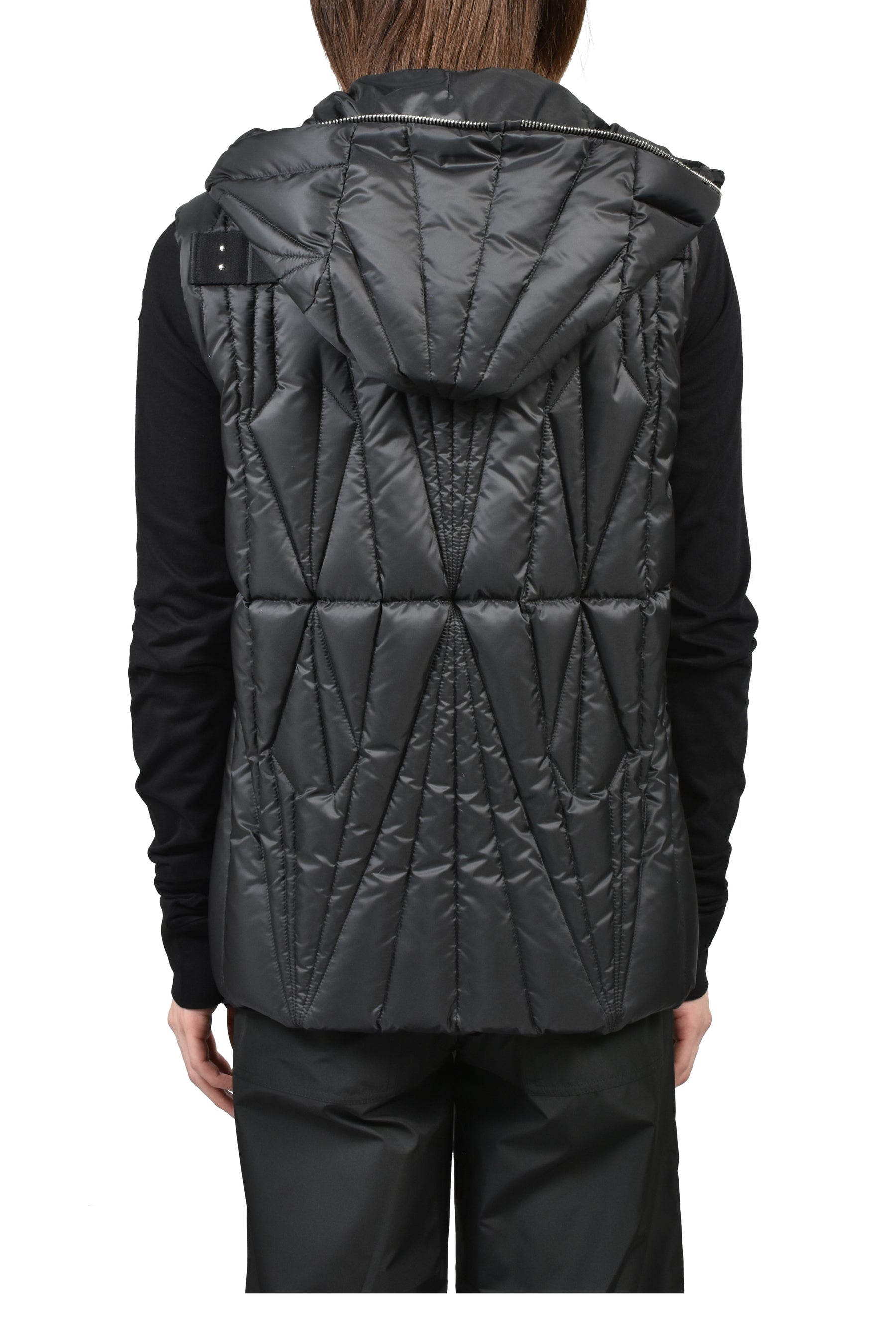MONCLER + RICK OWENS GEOCAMO ZIPLOCK VEST / BLK