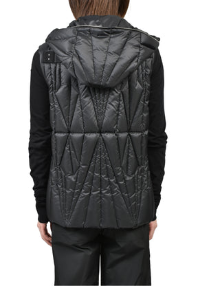 MONCLER + RICK OWENS GEOCAMO ZIPLOCK VEST / BLK