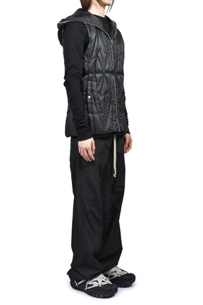 MONCLER + RICK OWENS GEOCAMO ZIPLOCK VEST / BLK