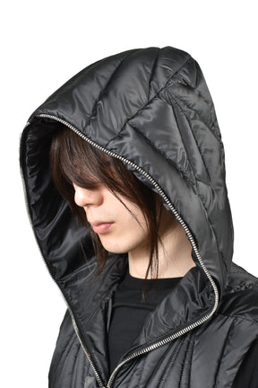 MONCLER + RICK OWENS GEOCAMO ZIPLOCK VEST / BLK